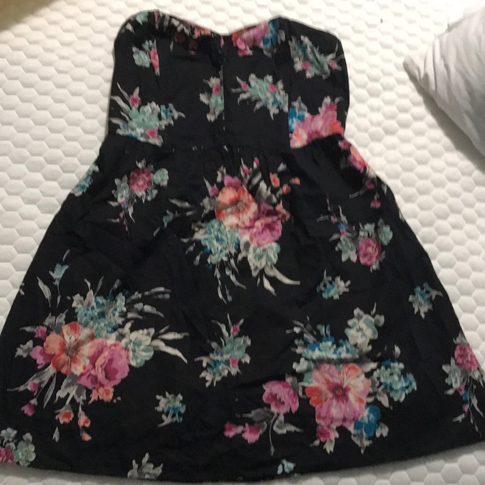 Short strapless womens dress